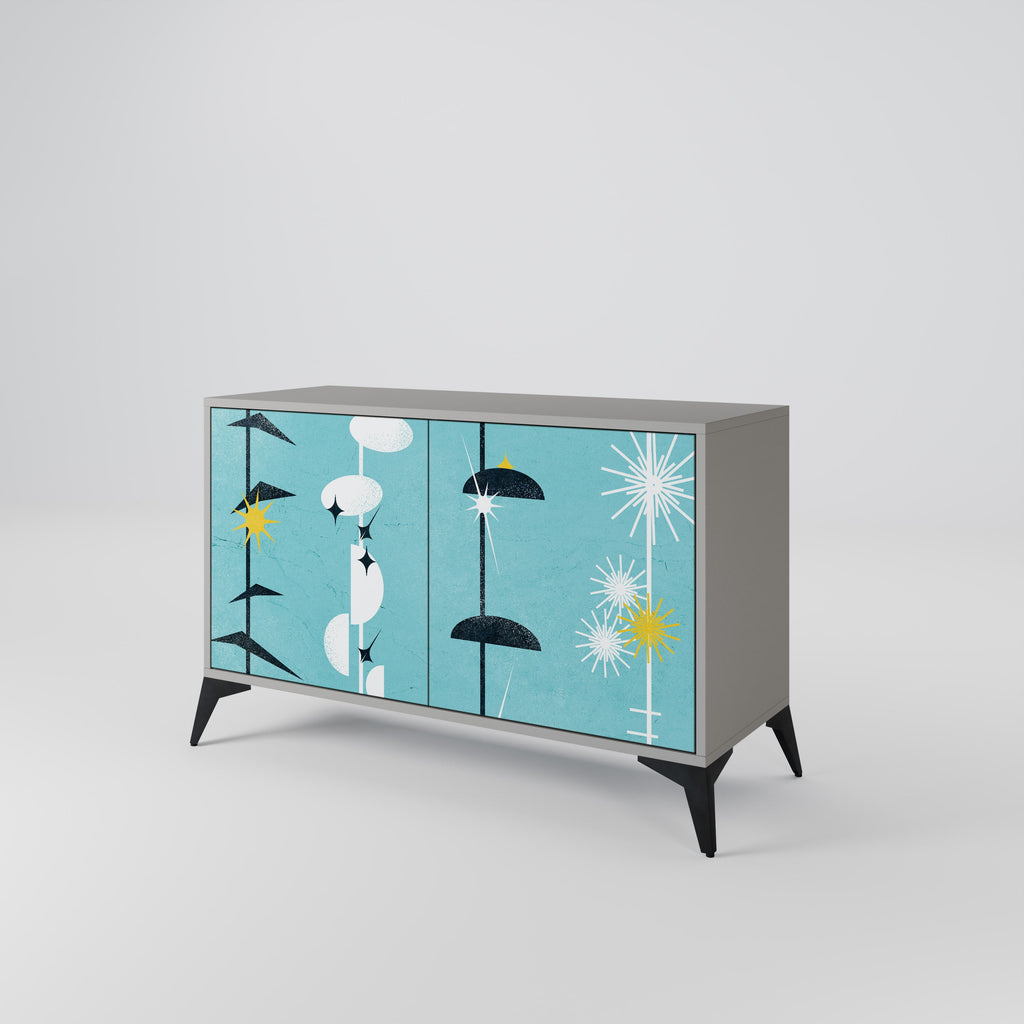 PATHS TO HAPPINESS 2-Door Sideboard in Grey Finish