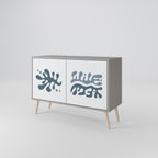 WONDERLAND VEGETATION 2-Door Sideboard in Grey Finish