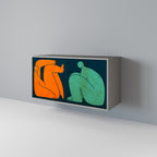 TOGETHER BUT SEPARATELY 2-Door Sideboard in Grey Finish