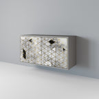 ASHEN ARIA 2-Door Sideboard in Grey Finish