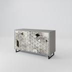 ASHEN ARIA 2-Door Sideboard in Grey Finish