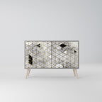 ASHEN ARIA 2-Door Sideboard in Grey Finish