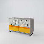 DYED BY ORANGE 2-Door Sideboard in Grey Finish