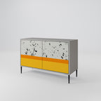 DYED BY ORANGE 2-Door Sideboard in Grey Finish
