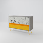 DYED BY ORANGE 2-Door Sideboard in Grey Finish