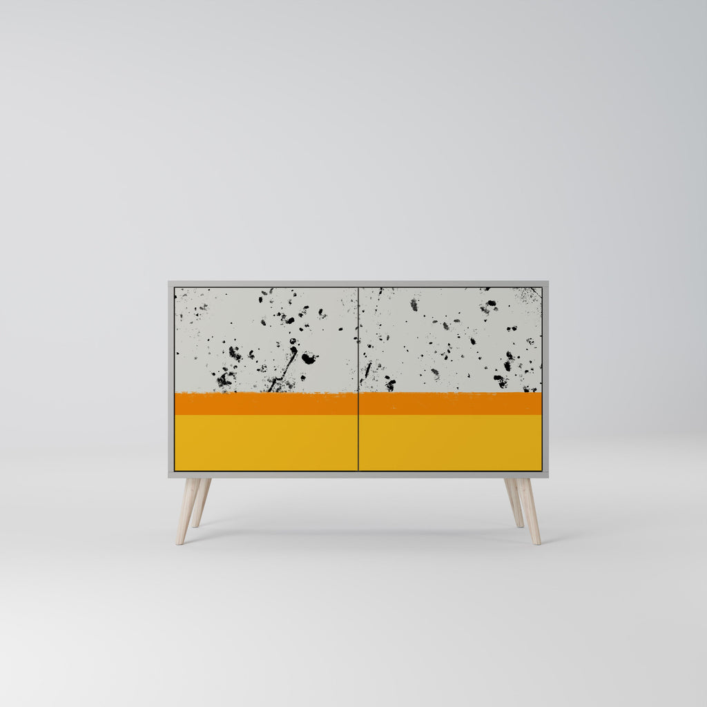 DYED BY ORANGE 2-Door Sideboard in Grey Finish