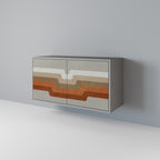 PECULIAR TRAIL 2-Door Sideboard in Grey Finish