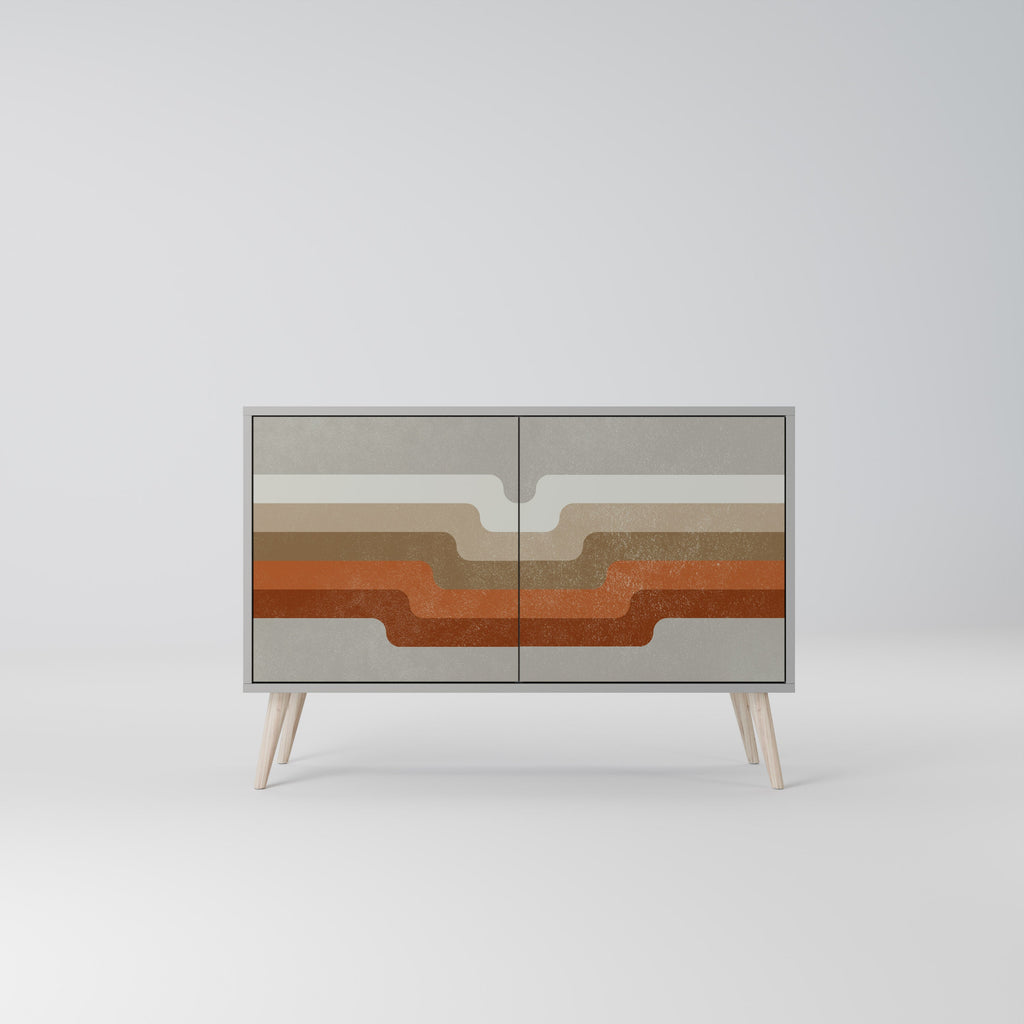 PECULIAR TRAIL 2-Door Sideboard in Grey Finish