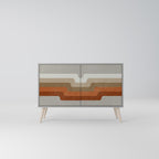 PECULIAR TRAIL 2-Door Sideboard in Grey Finish