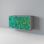 NOSTALGIC MEMORIES 2-Door Sideboard in Grey Finish