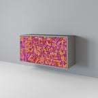 LOVELY MEMORIES 2-Door Sideboard in Grey Finish