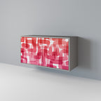 KALEIDOSCOPIC CUBISM 2-Door Sideboard in Grey Finish