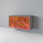 FLOATING THOUGHTS Aparador de 2 Portas em Acabamento Cinzento