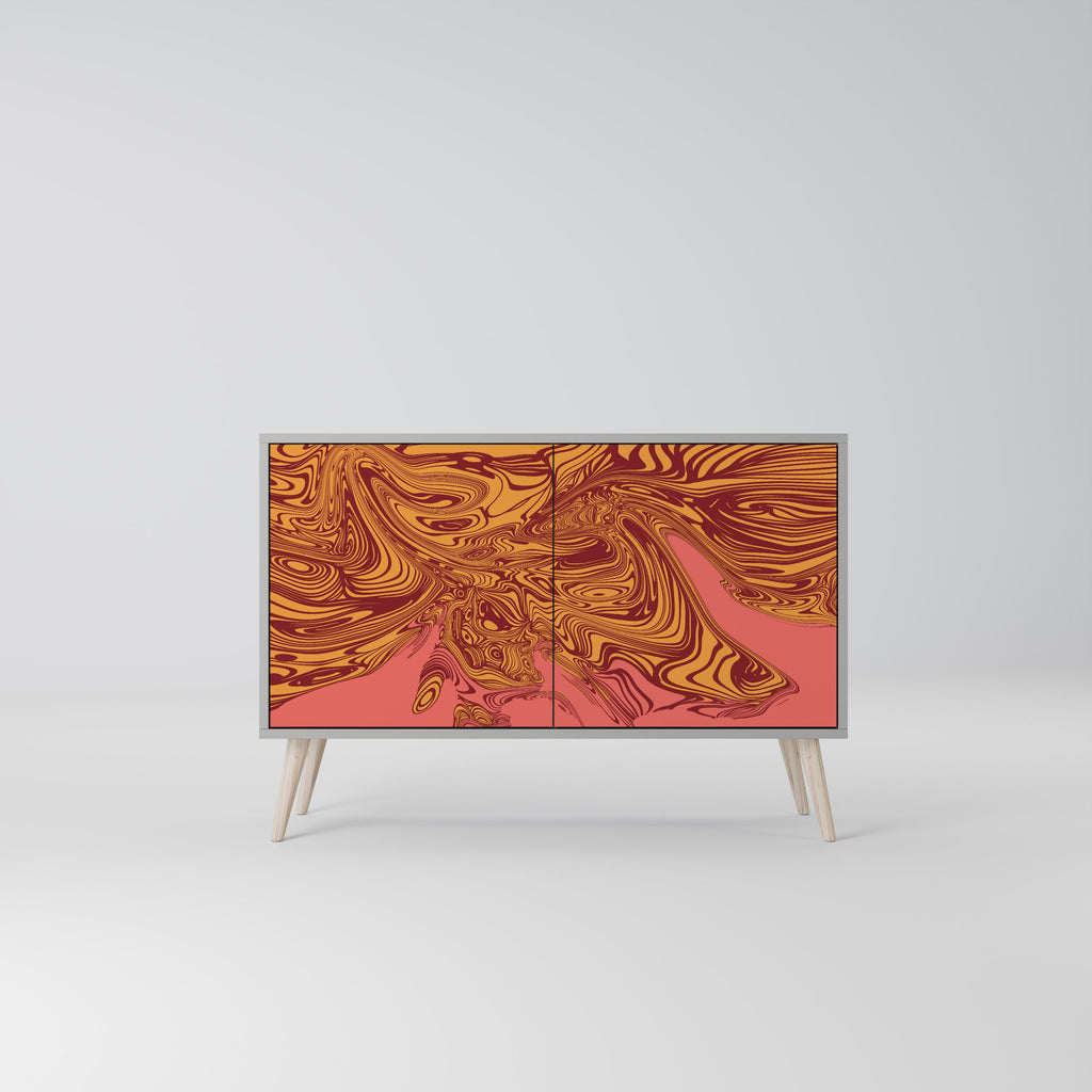 FLOATING THOUGHTS Aparador de 2 Portas em Acabamento Cinzento