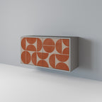 REPETITION COMPULSION Aparador de 2 Portas em Acabamento Cinzento