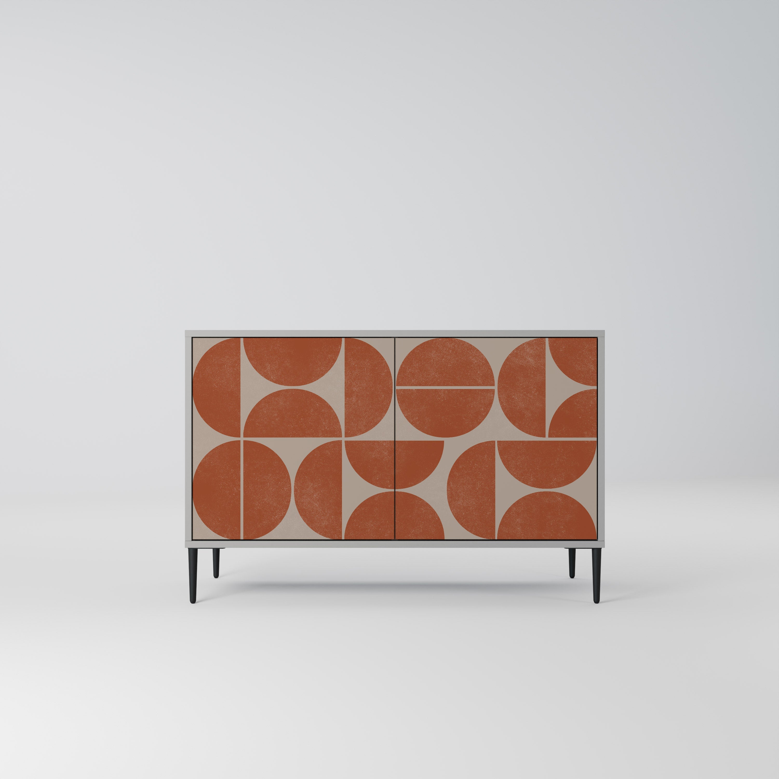 REPETITION COMPULSION Aparador de 2 Portas em Acabamento Cinzento