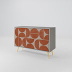 REPETITION COMPULSION Aparador de 2 Portas em Acabamento Cinzento