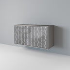 WAVES OF CONCRETE 2-Door Sideboard in Grey Finish