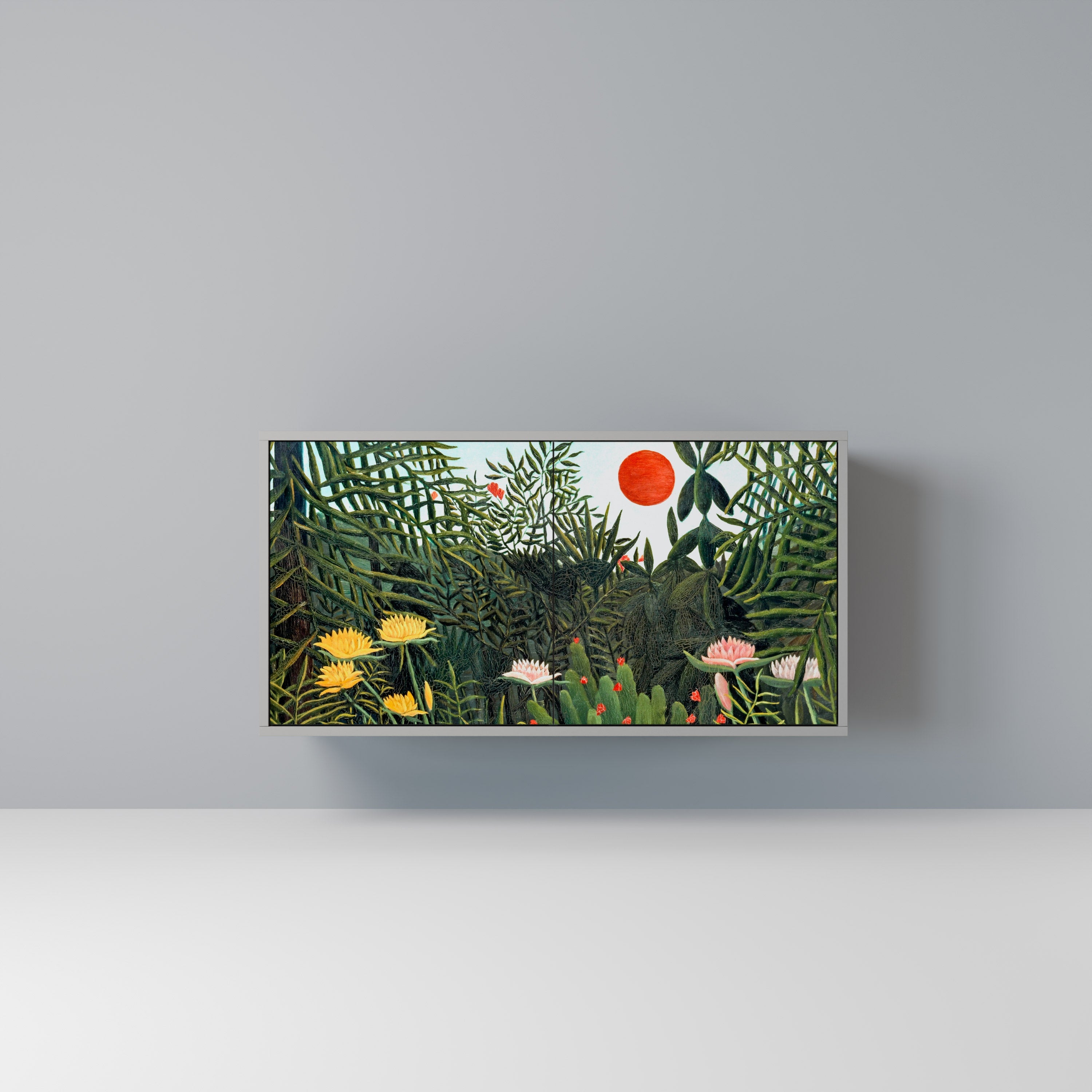 VIRGIN FOREST WITH SUNSET Aparador de 2 Portas em Acabamento Cinzento