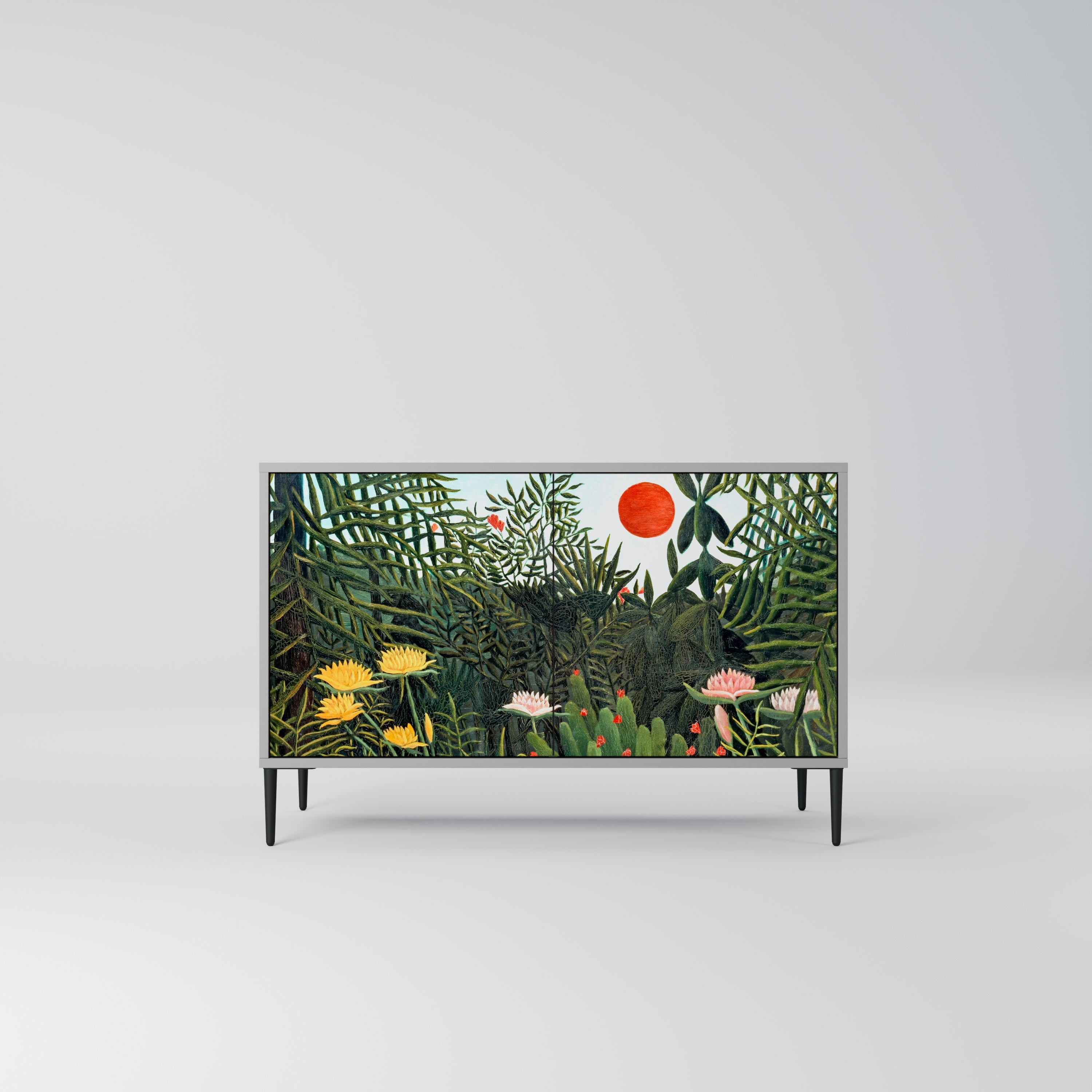 VIRGIN FOREST WITH SUNSET Aparador de 2 Portas em Acabamento Cinzento