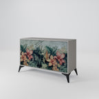 HEAVENLY BLOOM 2-Door Sideboard in Grey Finish