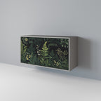 FERN FLOWERS 2-Door Sideboard in Grey Finish