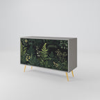 FERN FLOWERS 2-Door Sideboard in Grey Finish