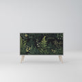 FERN FLOWERS 2-Door Sideboard in Grey Finish