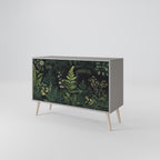 FERN FLOWERS 2-Door Sideboard in Grey Finish