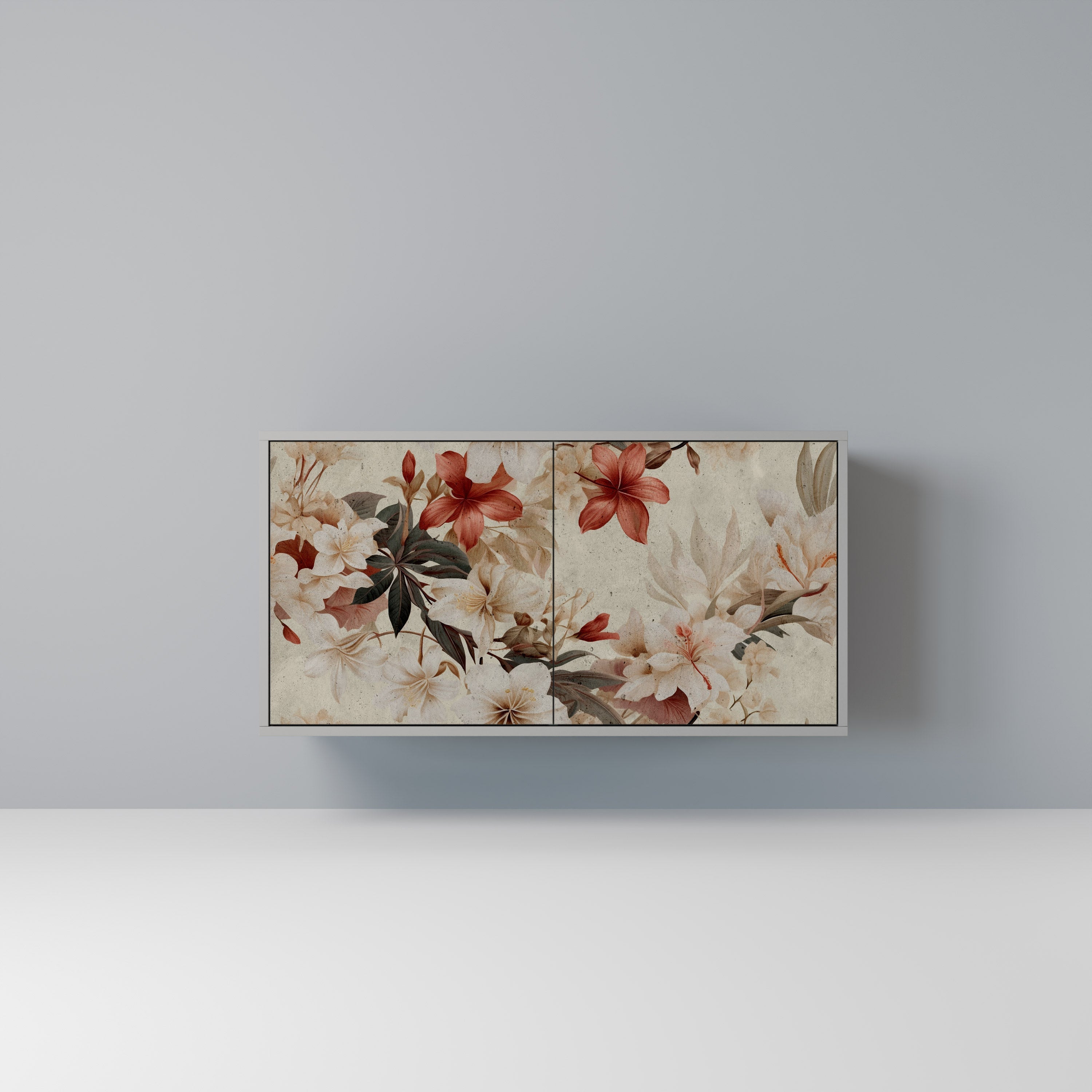 PETAL HARMONY Aparador de 2 Portas em Acabamento Cinzento