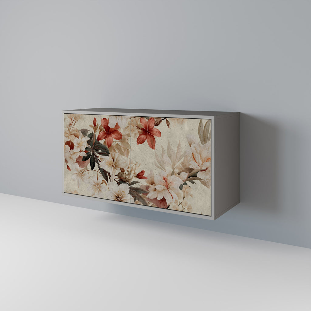 PETAL HARMONY Aparador de 2 Portas em Acabamento Cinzento