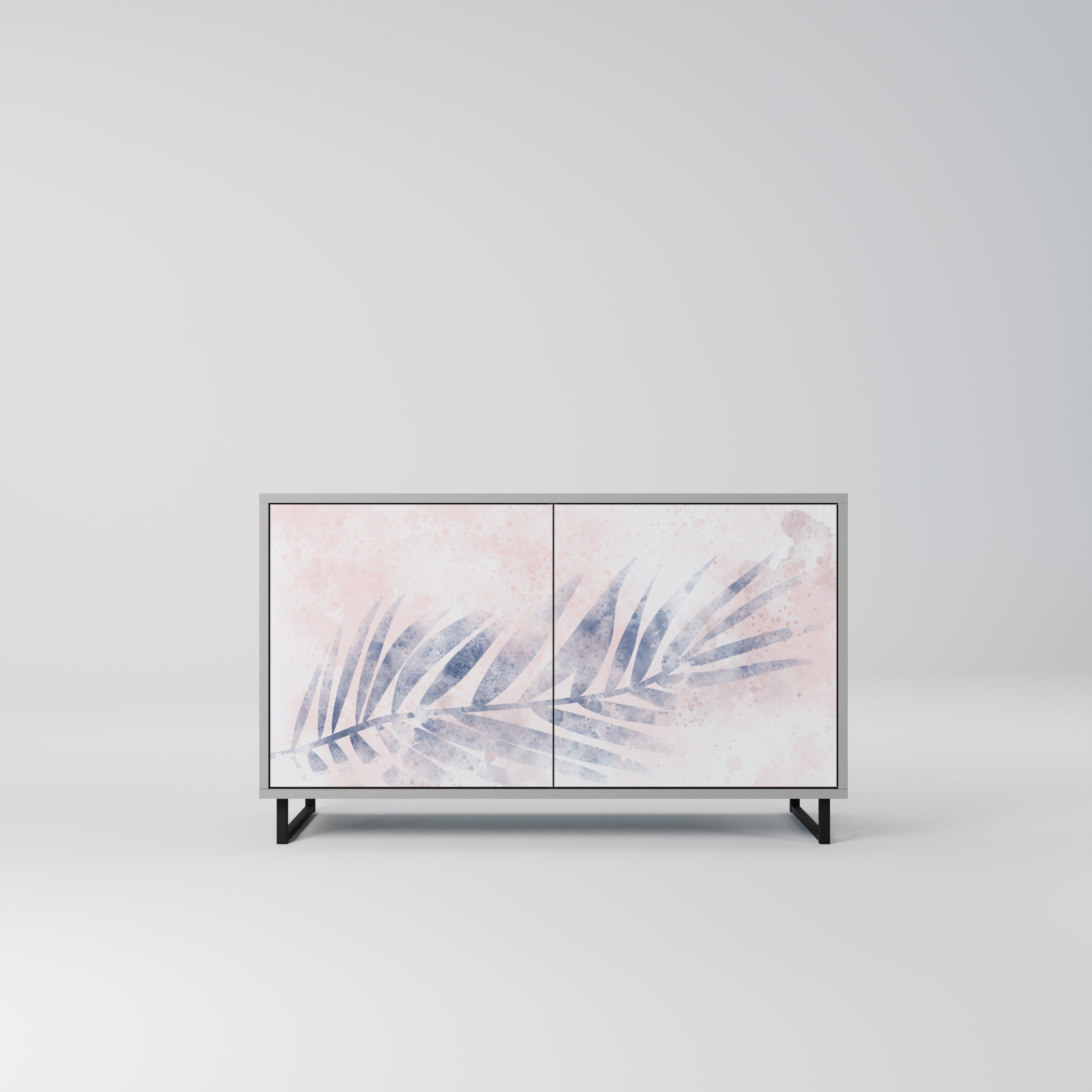 TIMELESS FLOAT Aparador de 2 Portas em Acabamento Cinzento