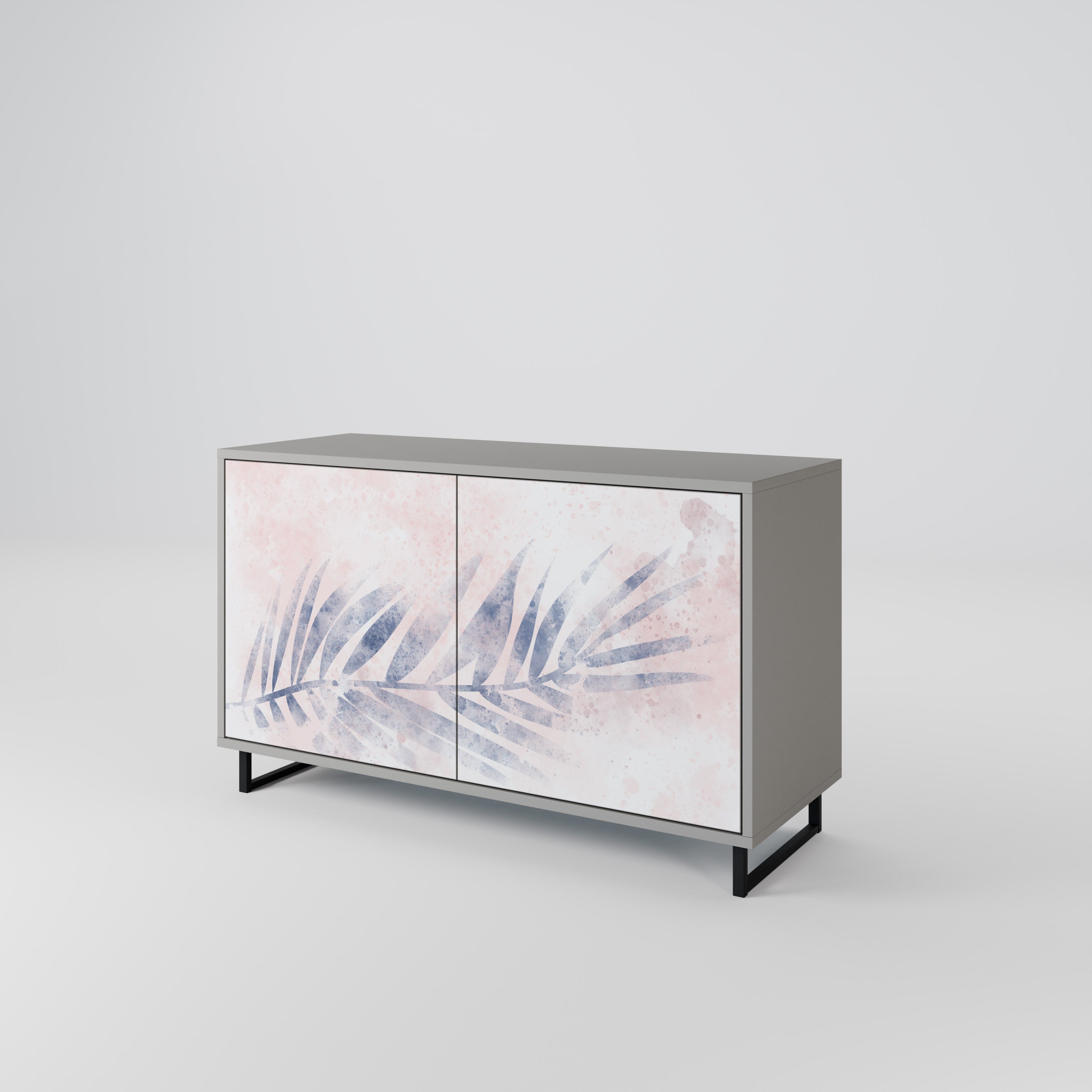 TIMELESS FLOAT Aparador de 2 Portas em Acabamento Cinzento