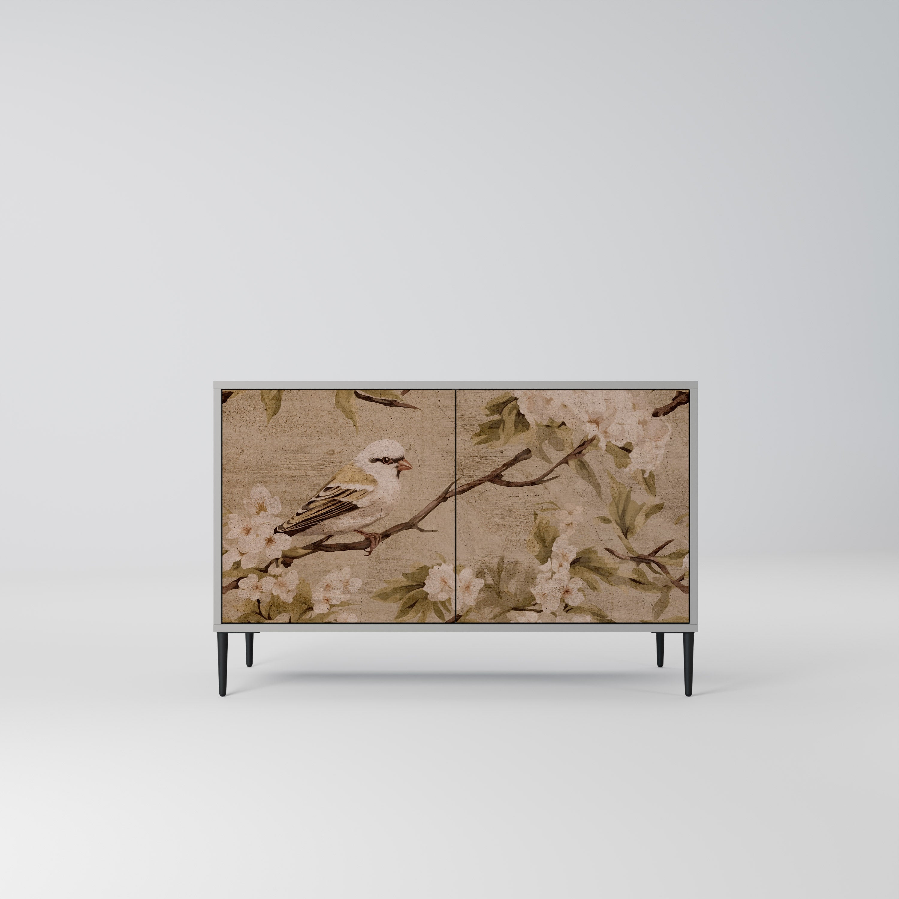 PETAL DISTINGUISH Aparador de 2 Portas em Acabamento Cinzento