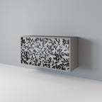 CHARCOAL SPROUT Aparador de 2 Portas em Acabamento Cinzento