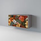 RADIANT FLORA Aparador de 2 Portas em Acabamento Cinzento