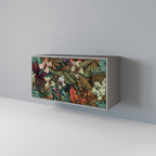 BOTANICAL EMERGENCE Aparador de 2 Portas em Acabamento Cinzento