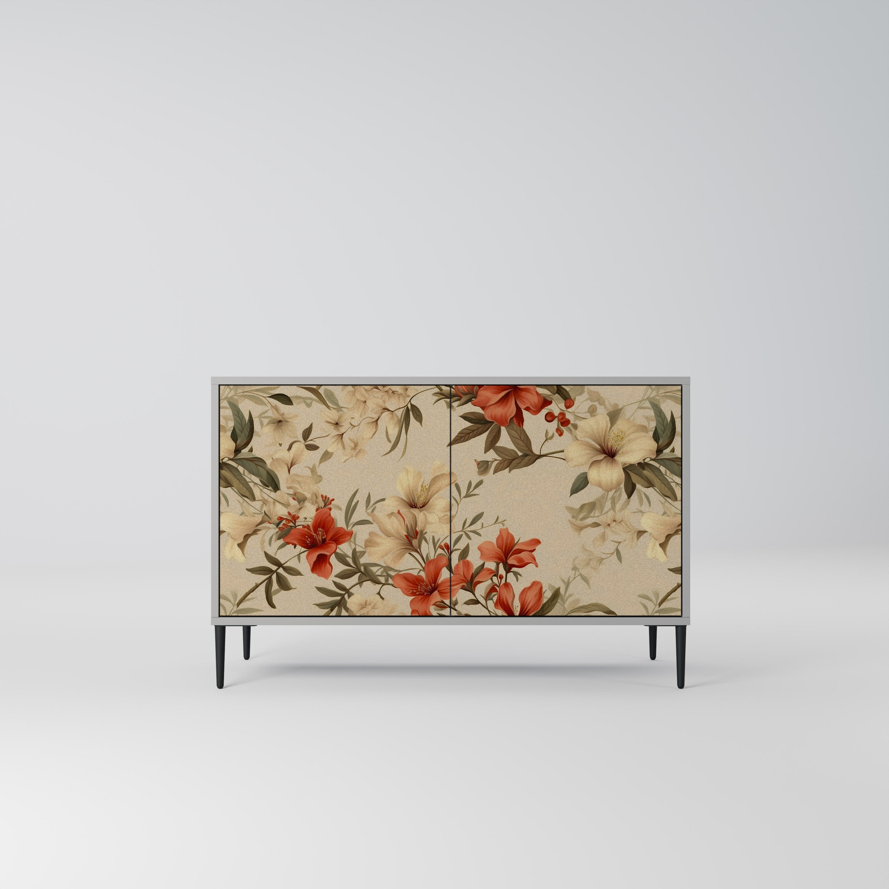 BLOOMING HARMONY Aparador de 2 Portas em Acabamento Cinzento