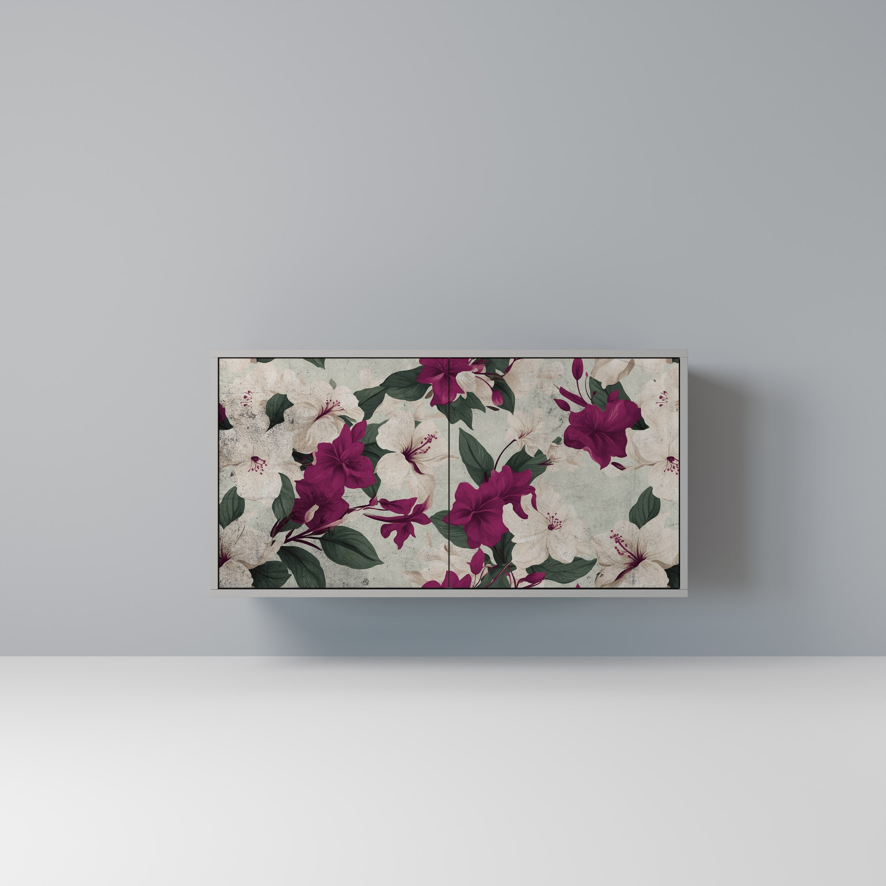 FLOWERET DREAM Aparador de 2 Portas em Acabamento Cinzento