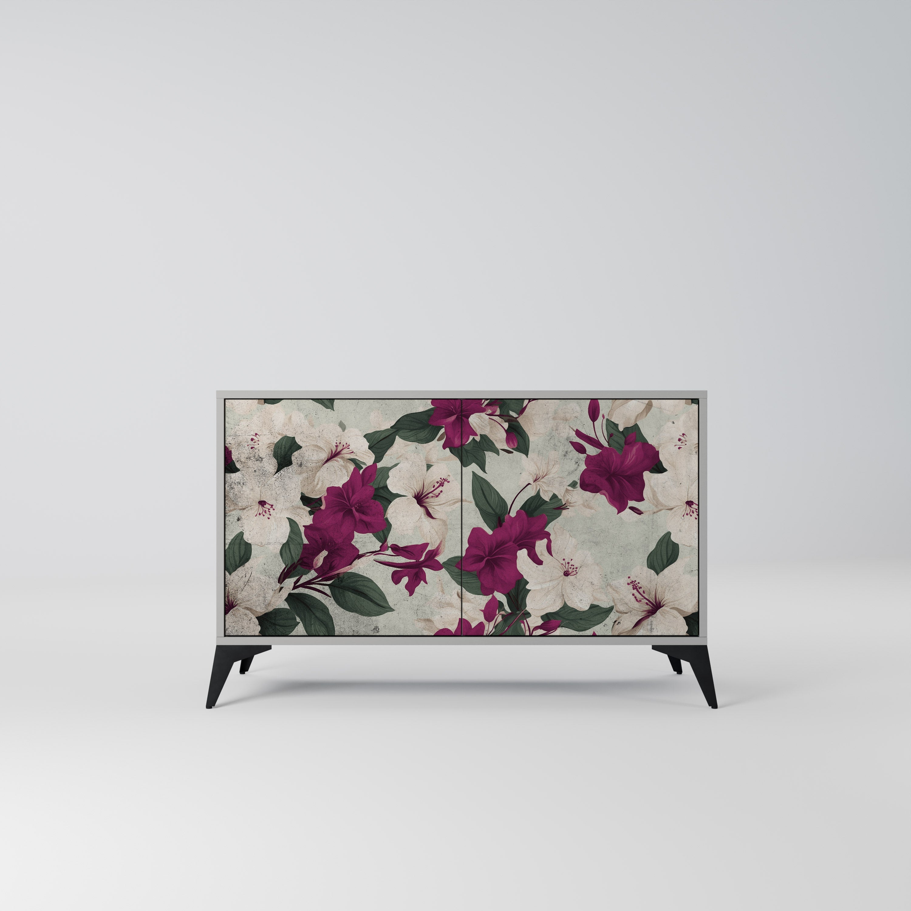 FLOWERET DREAM Aparador de 2 Portas em Acabamento Cinzento