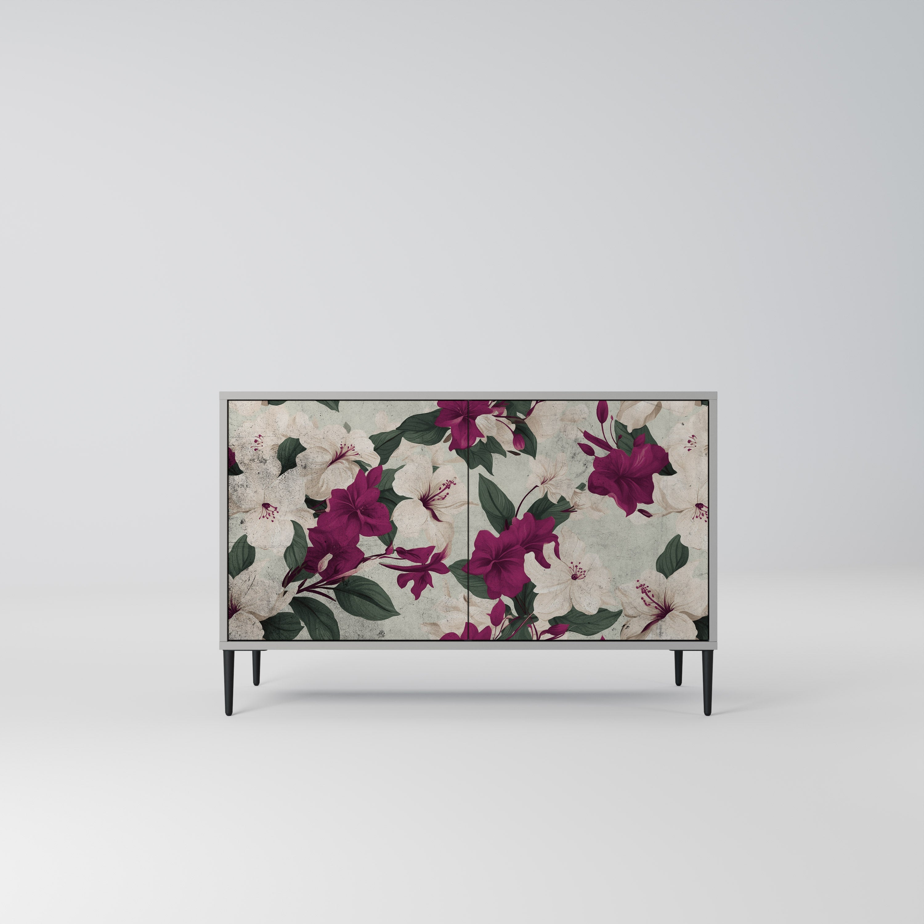 FLOWERET DREAM Aparador de 2 Portas em Acabamento Cinzento