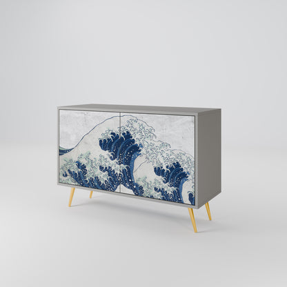 THE GREAT WAVE AT KANAGAWA Aparador de 2 Portas
