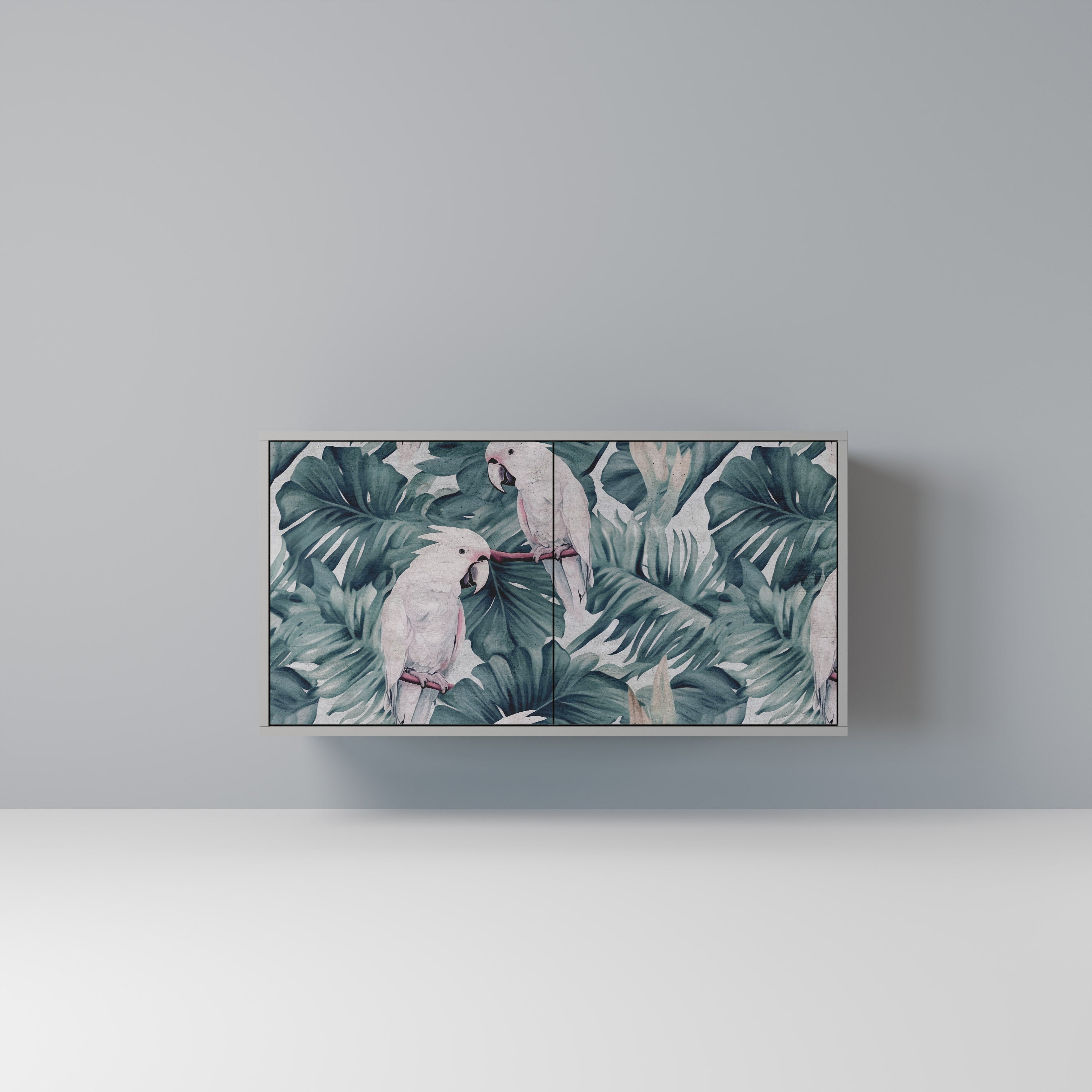 POPINJAY LOOK Aparador de 2 Portas em Acabamento Cinzento