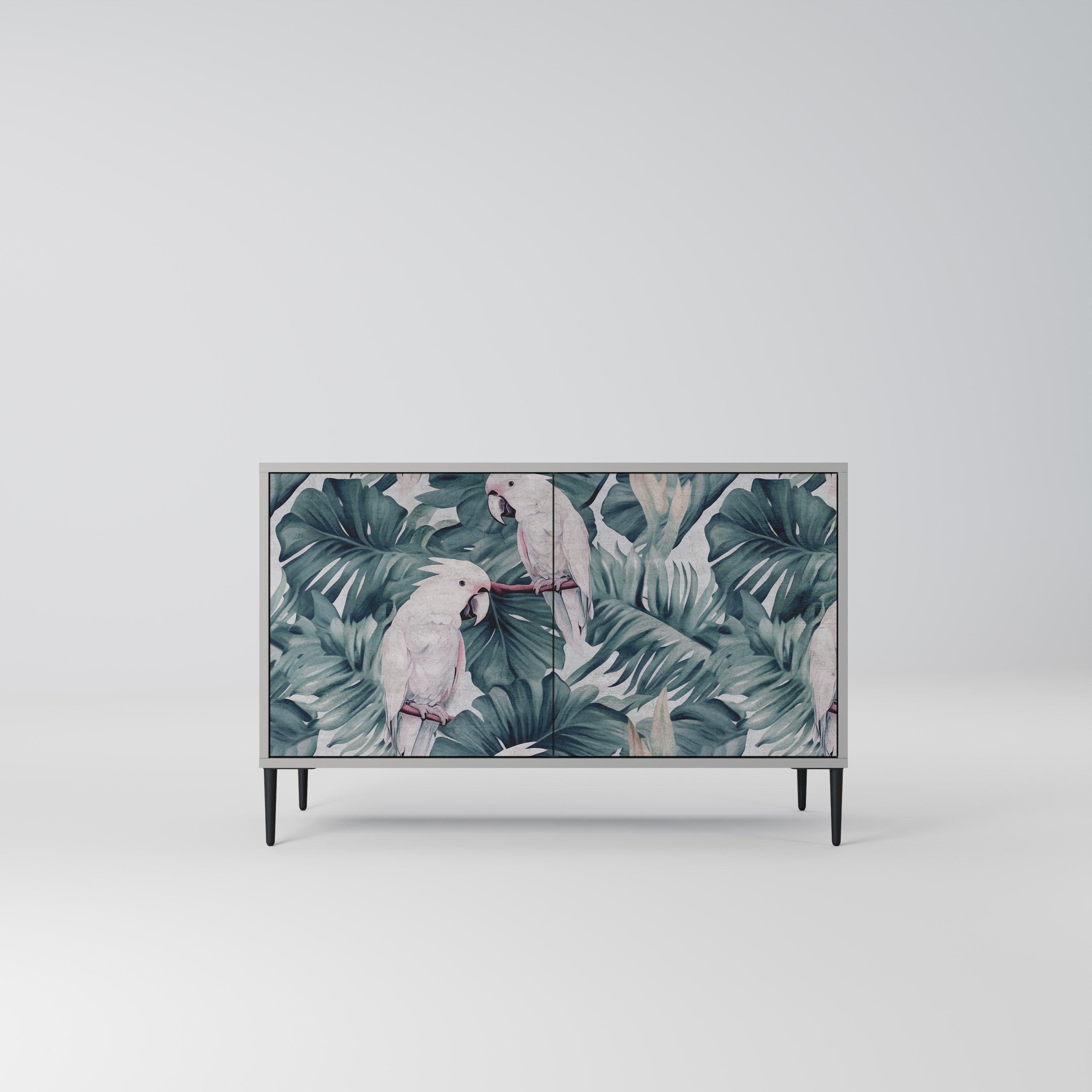 POPINJAY LOOK Aparador de 2 Portas em Acabamento Cinzento