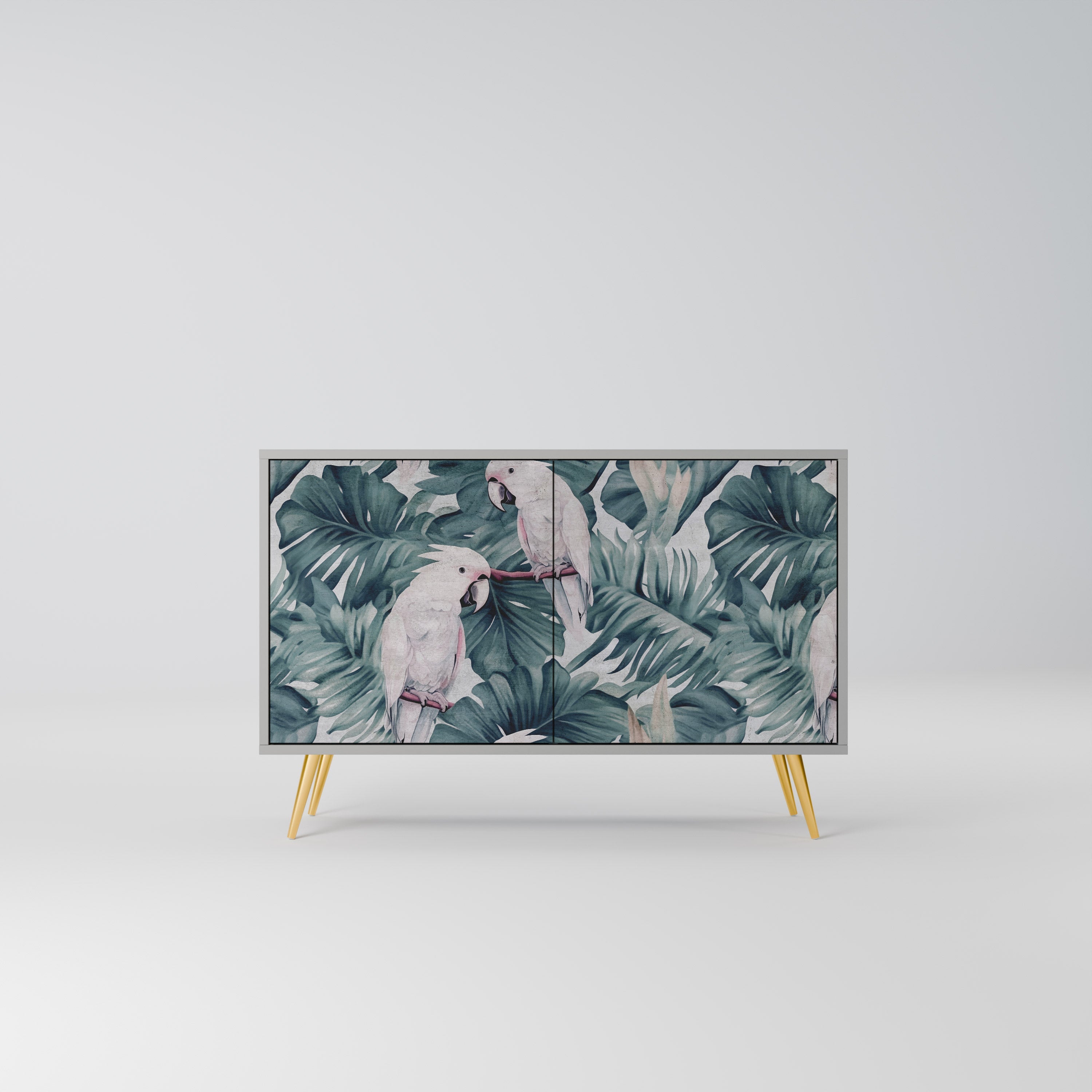 POPINJAY LOOK Aparador de 2 Portas em Acabamento Cinzento