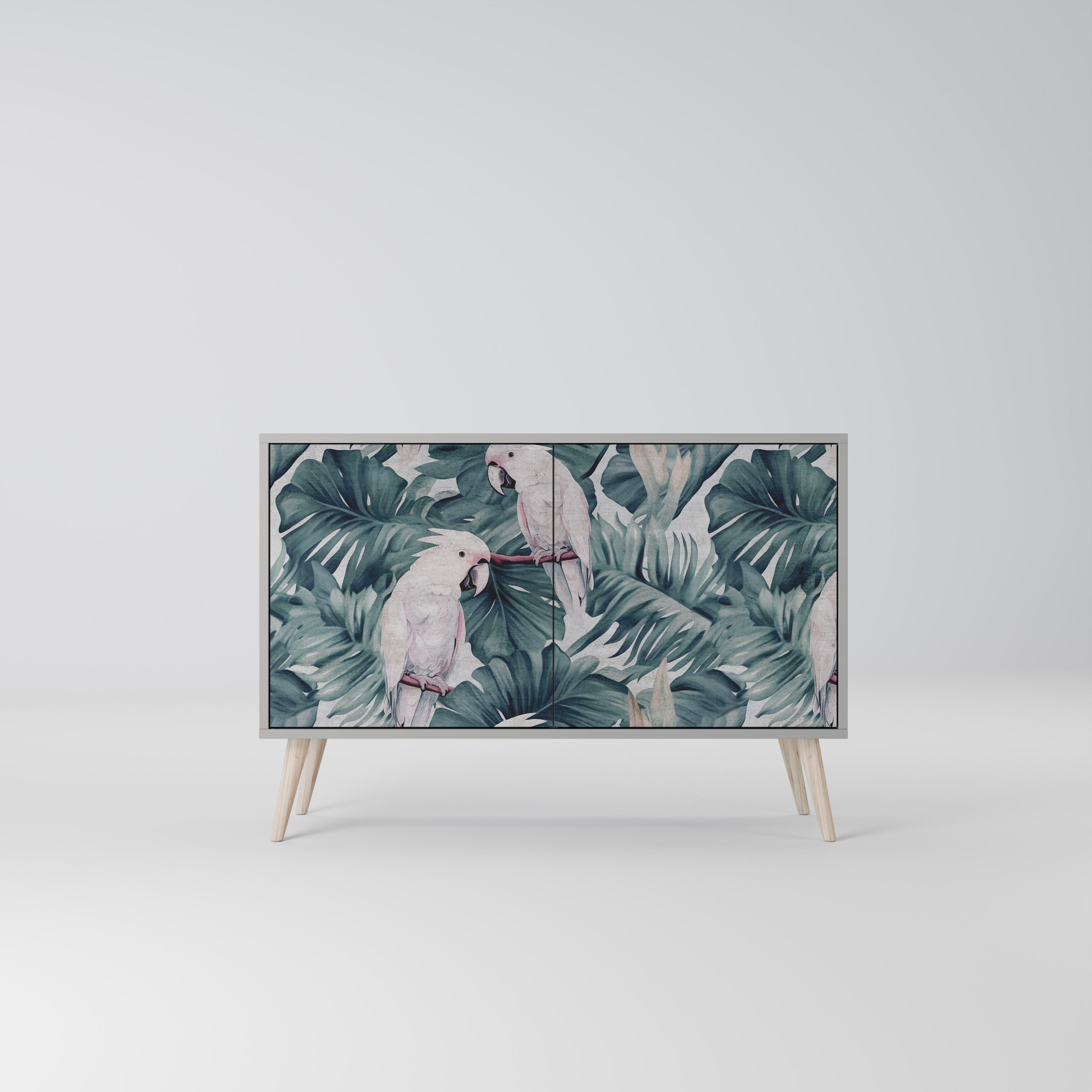 POPINJAY LOOK Aparador de 2 Portas em Acabamento Cinzento