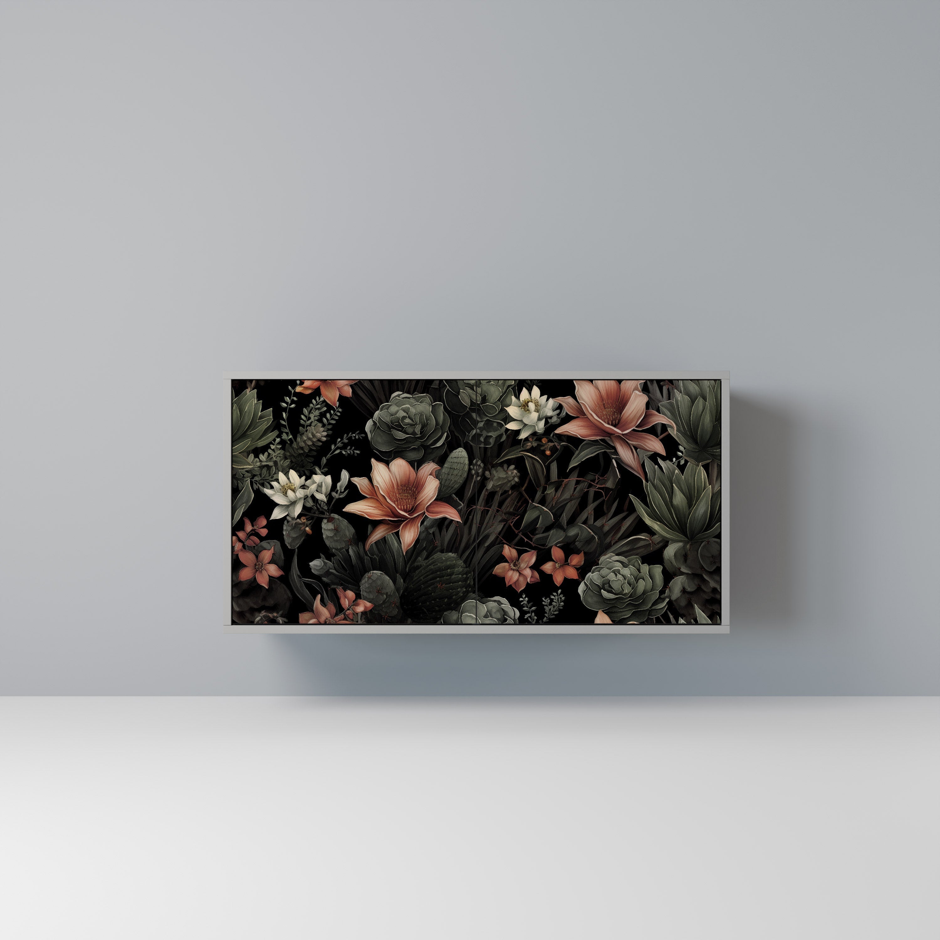 SECRET VERDURE Aparador de 2 Portas em Acabamento Cinzento