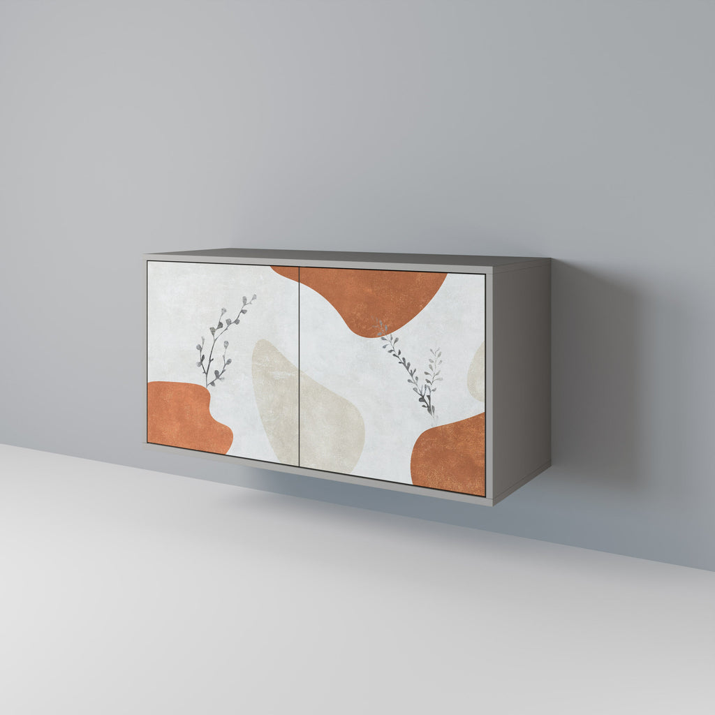 TRANQUIL TWIG 2-Door Sideboard in Grey Finish