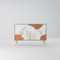 TRANQUIL TWIG 2-Door Sideboard in Grey Finish