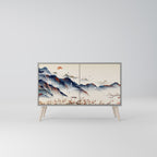 JAPANESE LANDSCAPE 2-Door Sideboard in Grey Finish